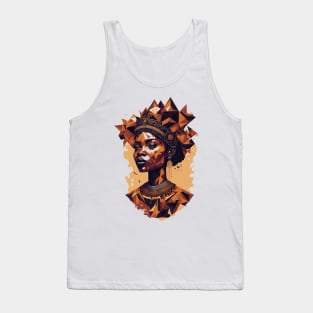 Geometric African Queen Tank Top